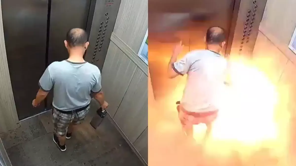 Homem morre carbonizado após bateria de lítio explodir em elevador