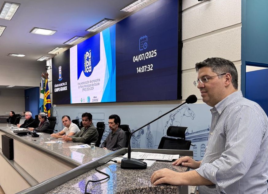 Dr. Victor Rocha reforça compromisso com a saúde pública durante Audiência Pública do Plano Municipal de Saúde 2026–2029