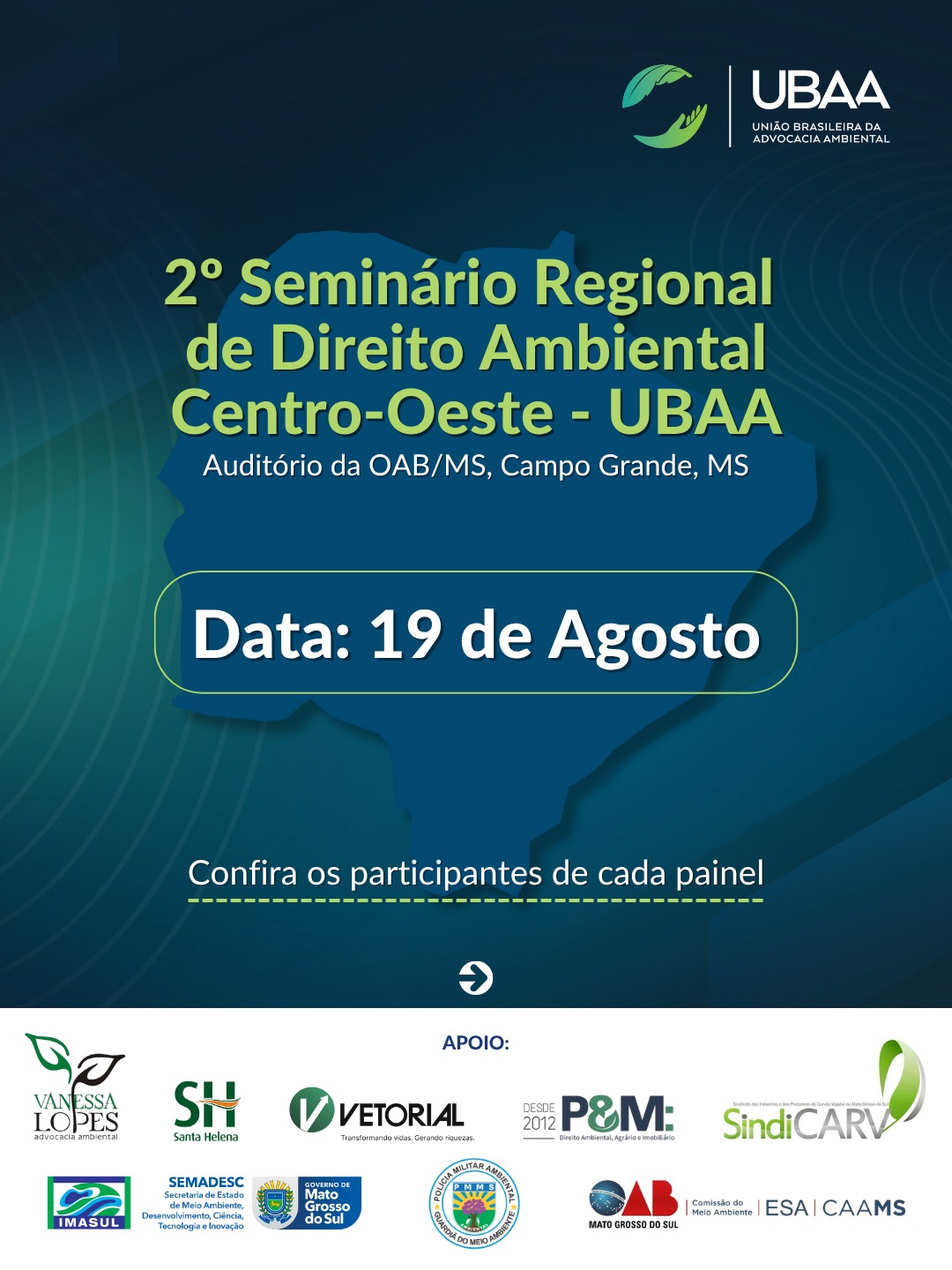 2º Seminário Regional UBAA de Direito Ambiental – Região Centro-Oeste acontece em Campo Grande