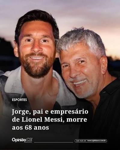 Messi se despede do pai em cerimônia restrita e sob forte esquema de segurança