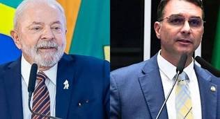 Real Time: em São Paulo, Flávio Bolsonaro tem 38% das intenções de voto, e Lula, 33%, em 1º turno