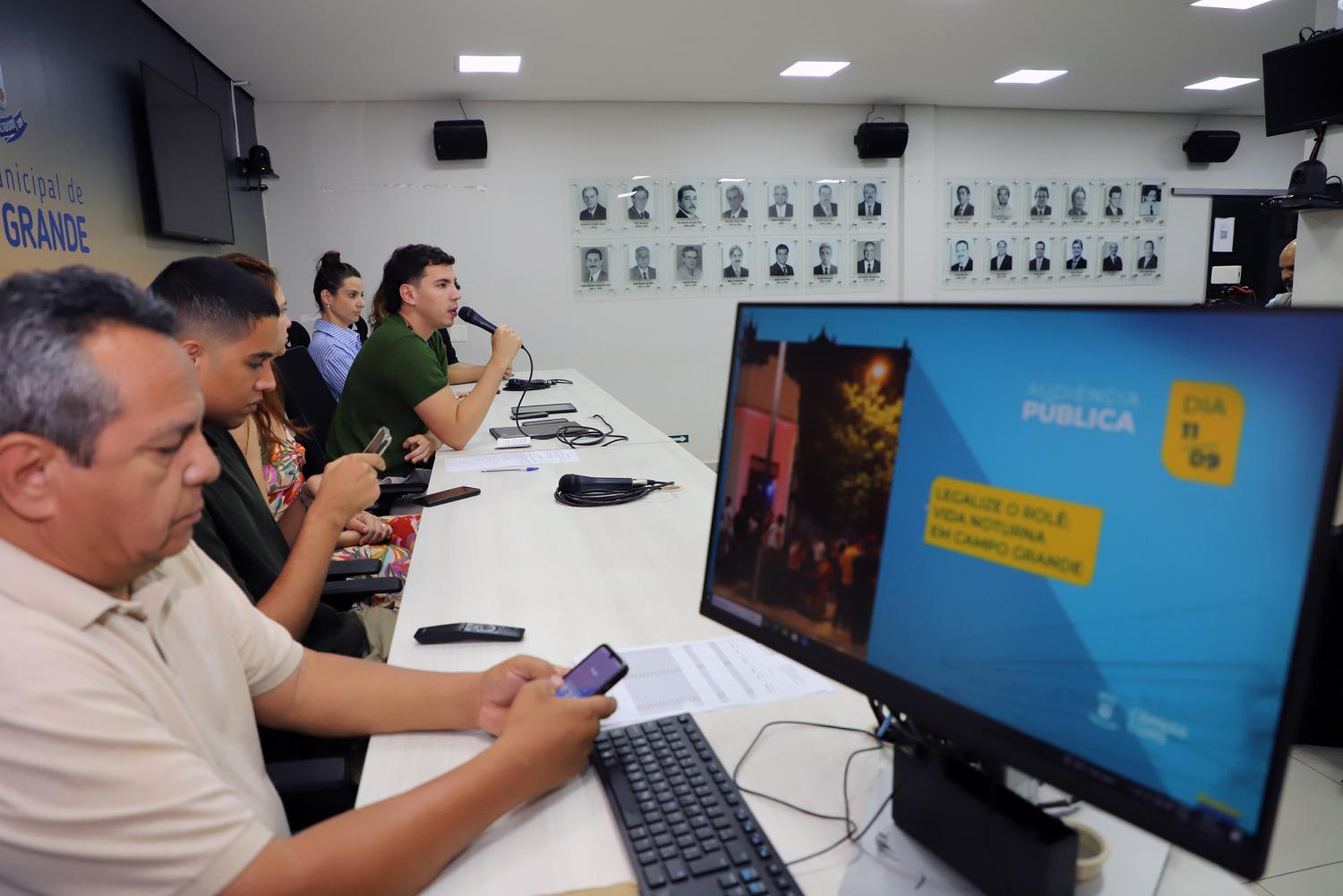 Audiência na Câmara busca fortalecer a vida noturna em Campo Grande